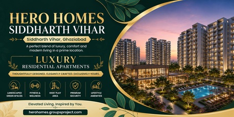 Ghaziabad, Real Estate For Sale, 3 BR,  12345 Sq. Meter,  Hero Homes Siddharth Vihar Ghaziabad &ndash; Premium Luxury Living