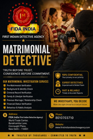 New Delhi, Legal, Best Marriage Investigation Services In Delhi | Matrimonial Detective Agency | FIDA India