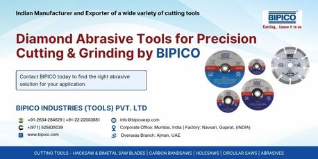 Mumbai, Industrial Machinery, Diamond Abrasive Tools For Precision Cutting & Grinding | BIPICO