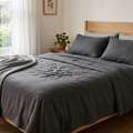 INR 1499,  Grey Bedsheets Pure Cotton Handloom & Hand Block Printed | Theindiglobal