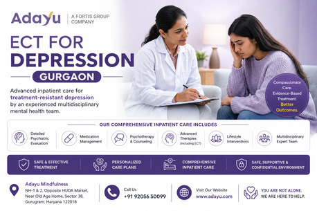 Gurgaon, Health, ECT For Depression Gurgaon | Adayu Mindfulness