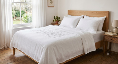 Mumbai, Household Items, INR 1499,  White Bed Sheets 100% Pure Cotton White Bedsheets Online | Theindiglobal