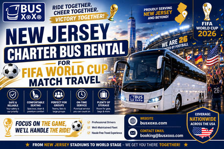 New York, Travel, New Jersey Charter Bus Rental For FIFA World Cup Match Travel