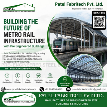 Mumbai, Construction, Superior Quality PEB Solutions For Metro Rail From Patel Fabritech Pvt. Ltd.