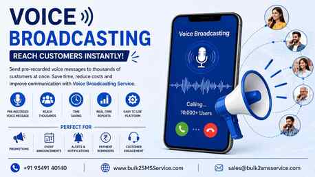 Gurugram, Business, Scale Your Business Communication With Voice Broadcasting Service