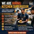 Hiring!!!  Kitchen Supervisor - Riyadh