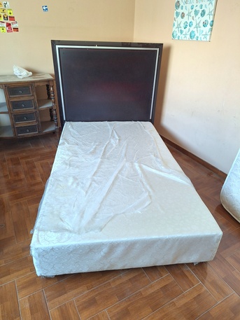 Riyadh, Household Items, SAR 250,  Single Bed With Spring Mattress