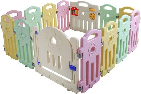 Dhahrat Laban, Baby & Kid Stuff, SAR 350,  Baby-Playpen-Playard-for-Babies-Infants-Toddler-14-Panels-Safety-Kids-Play-Pens-Indoor-Bab