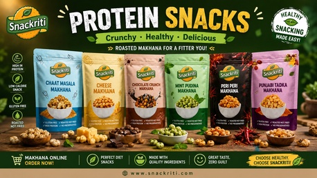 Mumbai, Food, INR 100,  Protein Snacks &ndash; Delicious Roasted Makhana For Healthy Everyday Snacking