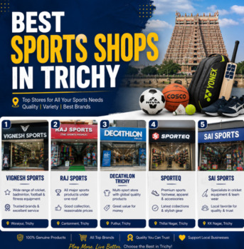 Mumbai, Sporting Goods, Best Sports Shops In Trichy