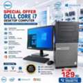 BHD 129,  Dell Core I7 -Computer Set Speed 3.30Ghz 28GB RAM 256GB SSD+1TB Win 10 Pro 19'&prime; HD Monitor