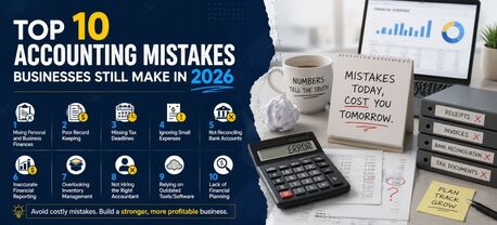 Noida, Computer, Top 10 Accounting Mistakes Businesses Still Make In 2026