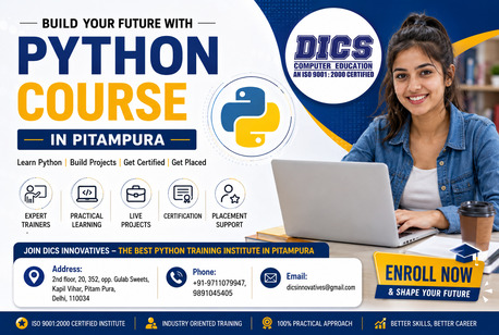 New Delhi, Lessons Offered, Python Course In Pitampura At DICS Innovatives Institute