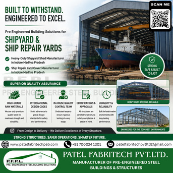Mumbai, Construction, Robust Shipyard Sheds Constructed With Precision And Quality By Patel Fabritech Pvt. Ltd.