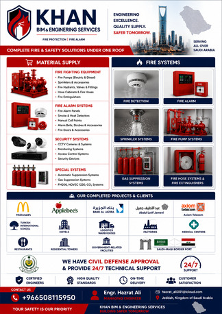 Jeddah, Construction, Fire Protection Engineering & Material Supply