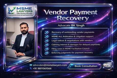 Ghaziabad, Legal, Seeking Attorney For Vendor Payment Recovery And Unpaid Business Dues?