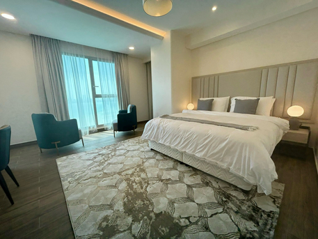 Hidd, Apartments, Flats, Houses & Villas, BHD 850/month,  3 BR,  🌊 Sea View 3BR Apartment For Rent In Hidd | 3 Bathrooms | WiFi Included | BD 850