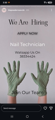 Manama, Jobs, NAIL TECHNICIAN