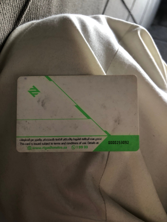 Riyadh, Tickets, SAR 70,  2 Riyadh Metro Card For Sale