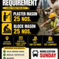 Urgent Required Plaster Mason And Block Mason