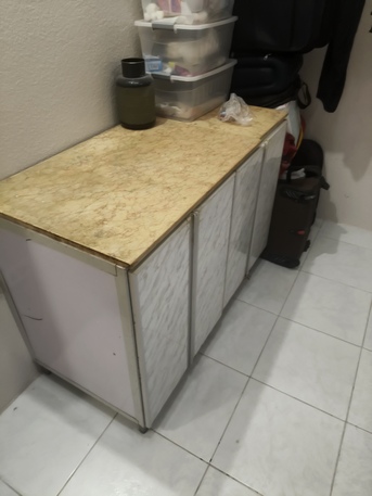 Al Safa, Furniture, SAR 100,  2 Piece KITCHEN Cabinets With MARbel For Sale