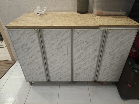 Al Safa, Furniture, SAR 100,  2 Piece KITCHEN Cabinets With MARbel For Sale