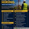 ✅ Civil Team Leader (TL) ✅ Tower Riggers ✅ Civil Workers ✅ Steel Fixers ✅ Fence Installati