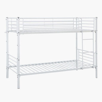 Muharraq, Baby & Kid Stuff, BHD 49,  🛏️ BUNK BED – Modern White Metal Frame Home Centre