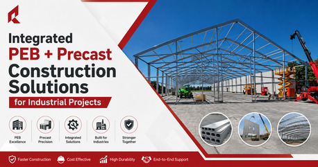 Ahmedabad, Construction, PEB Precast Gujarat | Hybrid Industrial Building Solutions | RFinfra