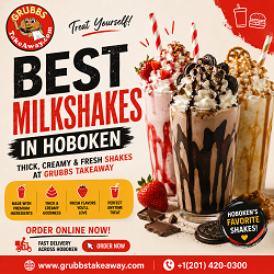 New York, Food, Best Milkshakes In Hoboken | Thick, Creamy & Fresh Shakes At Grubbs Takeaway