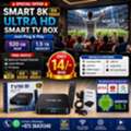 BHD 14,  8K Smart TV Box With Android 16 & Dual Band (Can Watch Free All TV & Movies) Plug & Watch