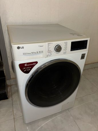 Al Mounsiyah, Appliances, SAR 850,  Lg Inverter 10 Kg Front Load Waching Machine