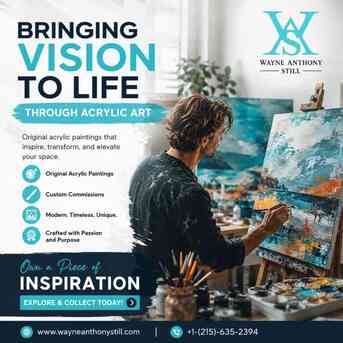 New York, Books, USD 80,  Professional Acrylic Painters & Artists | Wayne Anthony Still