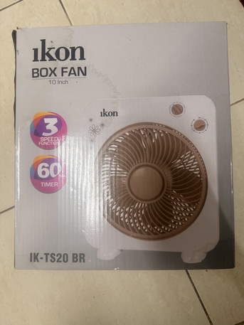 Jubail, Household Items, SAR 80,  Ikon Box Fan In Excellent Condition For Sale