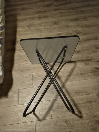 Al Rawdah, Furniture, SAR 35,  Foldable Table (Wooden Look)