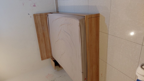 Khobar, Furniture, SAR 650,  Queen Size Bedroom Set HOMEBOX (08 Months Used) And IKEA Cupboard, Wall Mirror