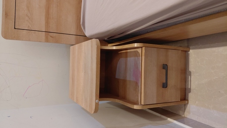 Khobar, Furniture, SAR 650,  Queen Size Bedroom Set HOMEBOX (08 Months Used) And IKEA Cupboard, Wall Mirror