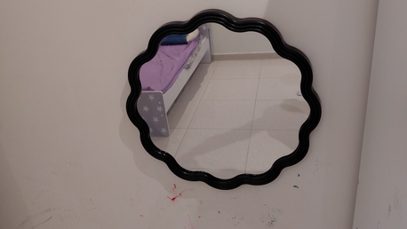 Khobar, Furniture, SAR 650,  Queen Size Bedroom Set HOMEBOX (08 Months Used) And IKEA Cupboard, Wall Mirror