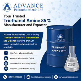 Ahmedabad, Business, Your Trusted Triethanol Amine 85 % Manufacturer And Exporter