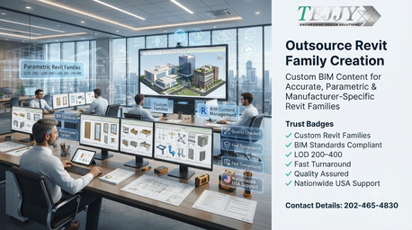 New York, Construction, Need Custom Revit Families? Outsource BIM Content Creation To Tejjy Inc.