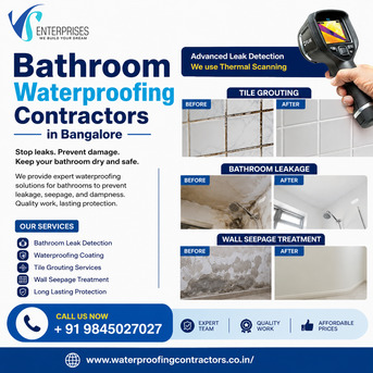 Bangalore, Construction, Bathroom Waterproofing Contractors In Bangalore