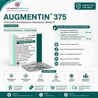 New York, Health & Beauty Items, USD 27,  Augmentin Tablet | Amoxicillin And Clavulanate Potassium | Onlinegenericmedicine