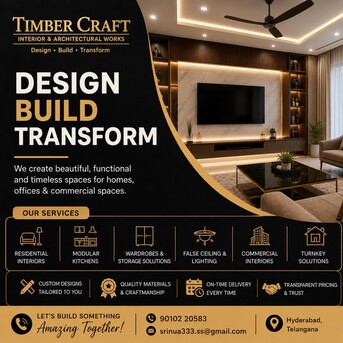 Kurnool, Business, Affordable Interior Design Services | Timber Craft Interior Designs