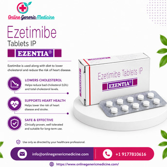 New York, Health, Ezentia Tablet (Ezetimibe) Ezetimibe For Lower Bad Cholesterol By OnlineGenericMedicine