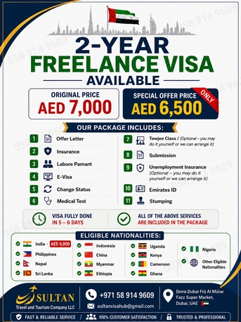 Dubai, Travel, Dubai 2Years Freelance Visa