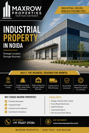 Noida, Real Estate, Top Industrial Property In Noida | Maxrow Properties