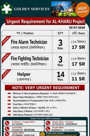 Riyadh, Jobs, Fire Fighting