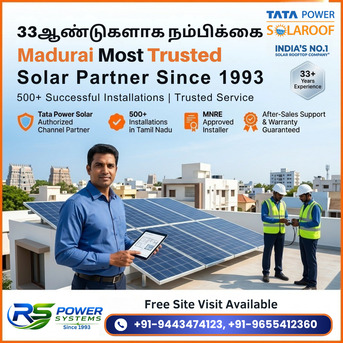 Madurai, Materials, INR 100000,  Tata Power Solar Rooftop Installation In Tamil Nadu