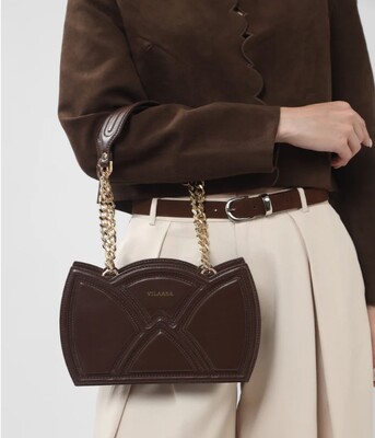 Noida, Clothing & Accessories, INR 18000,  Tulip Brown Leather Shoulder Bag For Women