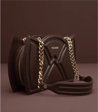 Noida, Clothing & Accessories, INR 18000,  Tulip Brown Leather Shoulder Bag For Women